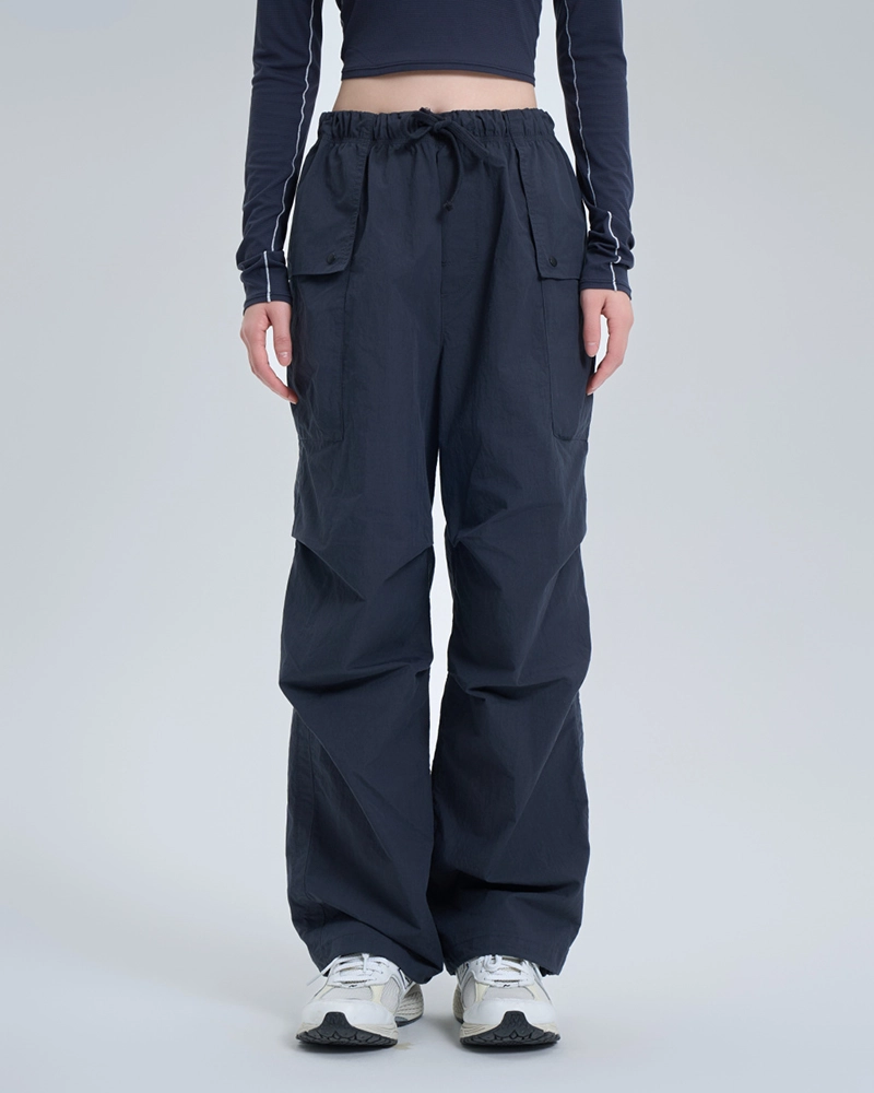 Alternative view of An Ko Rau Cotton-Nylon Relaxed Straight-Leg Pants