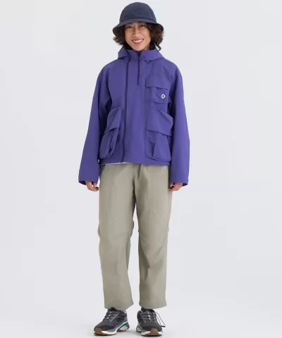Alternative view of An Ko Rau Hooded Work Jacket with Multi-pocket