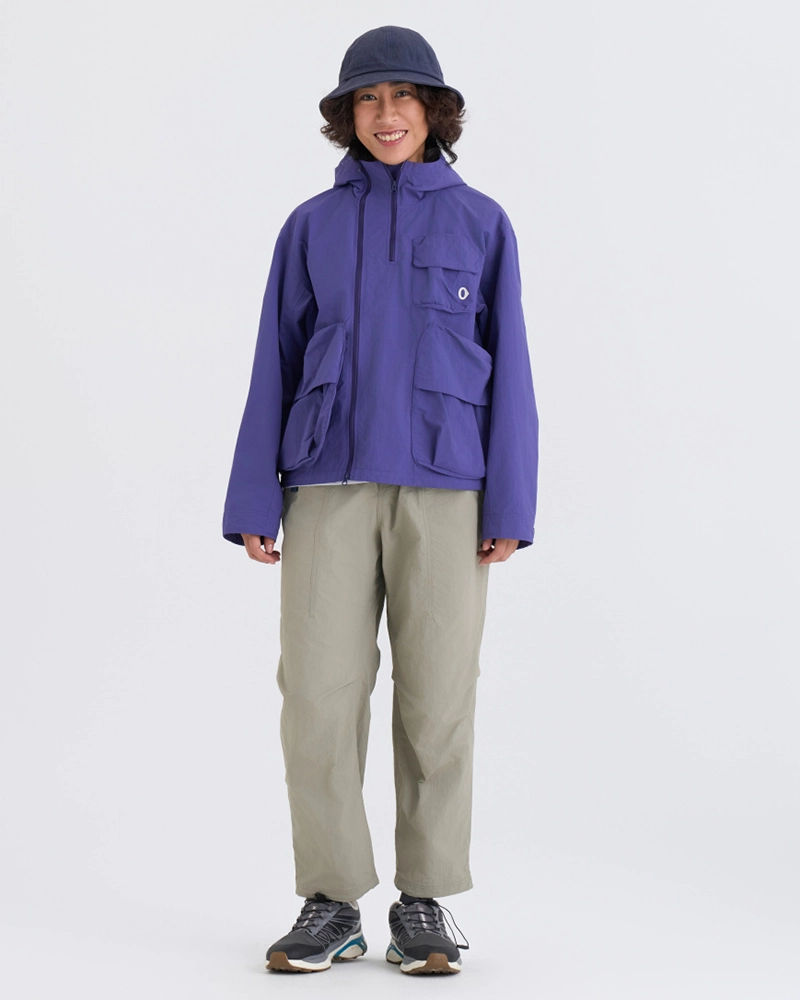 Alternative view of An Ko Rau Hooded Work Jacket with Multi-pocket