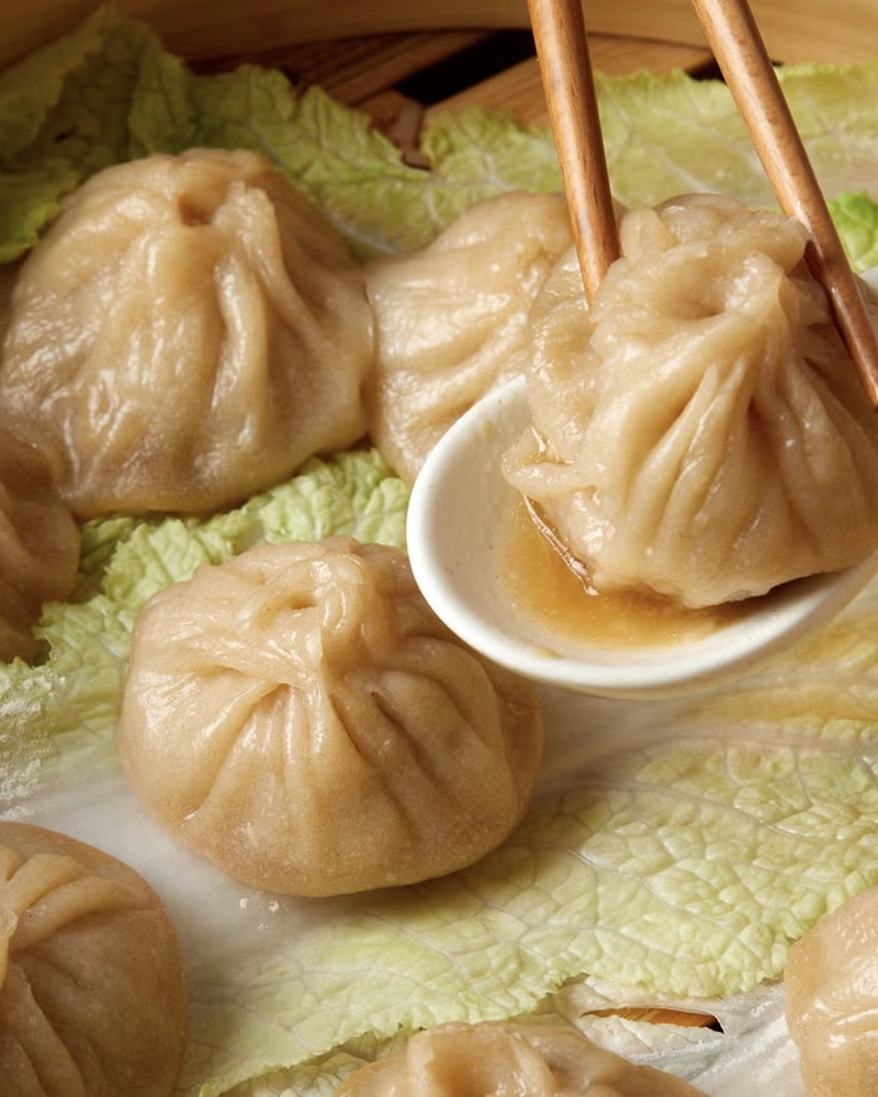 Alternative view of Six Piece Soup Dumpling with Crabmeat and Pork