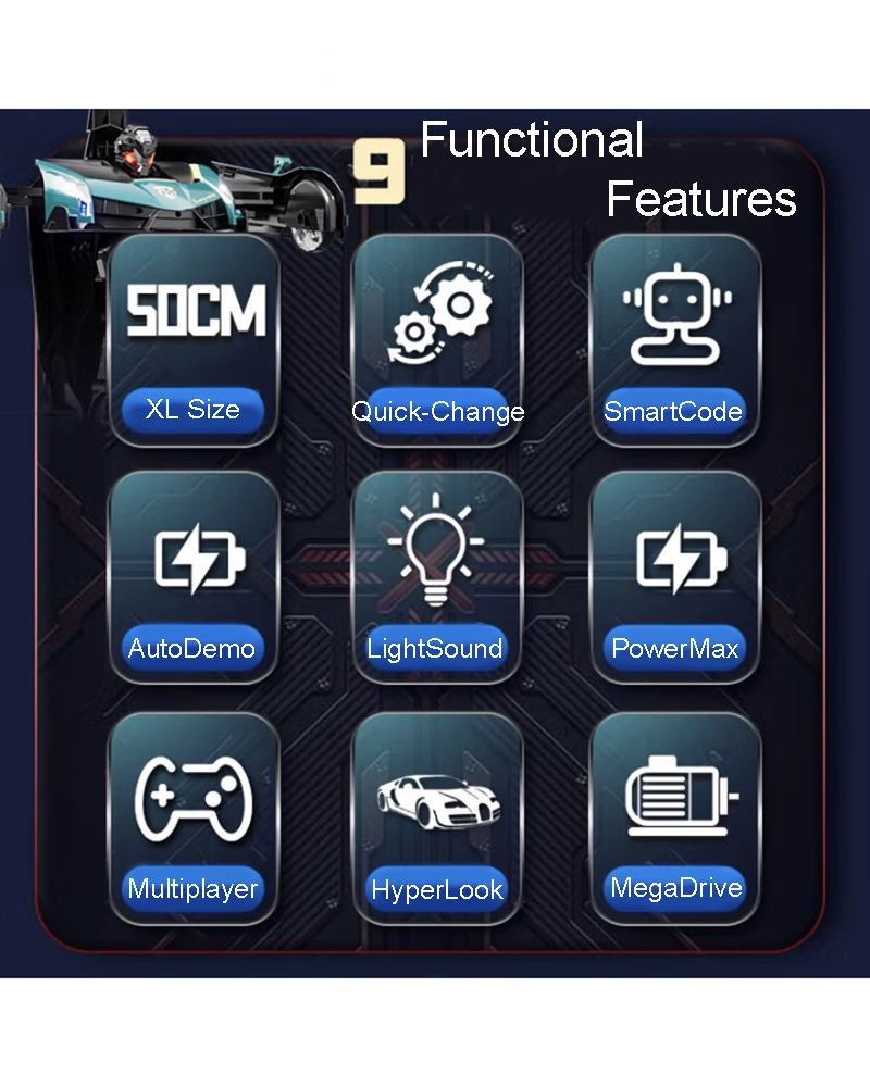 Alternative view of LOPOM 50CM Lamborghini Large Remote Control Car, Transforming Robot Toy for Kids