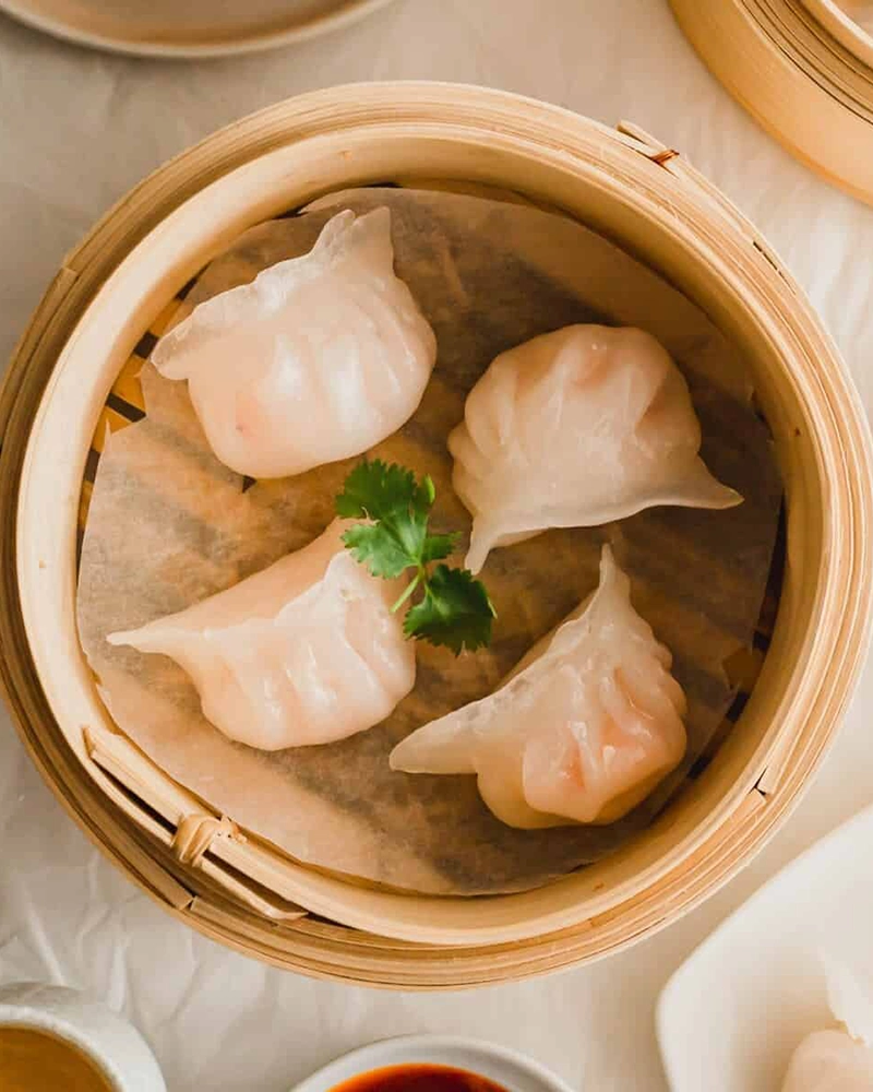 Sweet Wonton King Handmade Steamed Crystal Shrimp Dumplings 4Pcs (水晶鮮蝦餃)