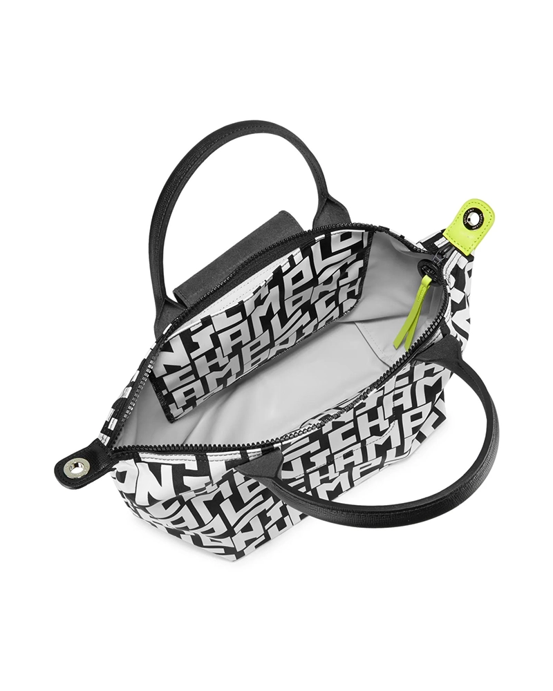 Alternative view of Longchamp Le Pliage LGP Medium Bag In Black White