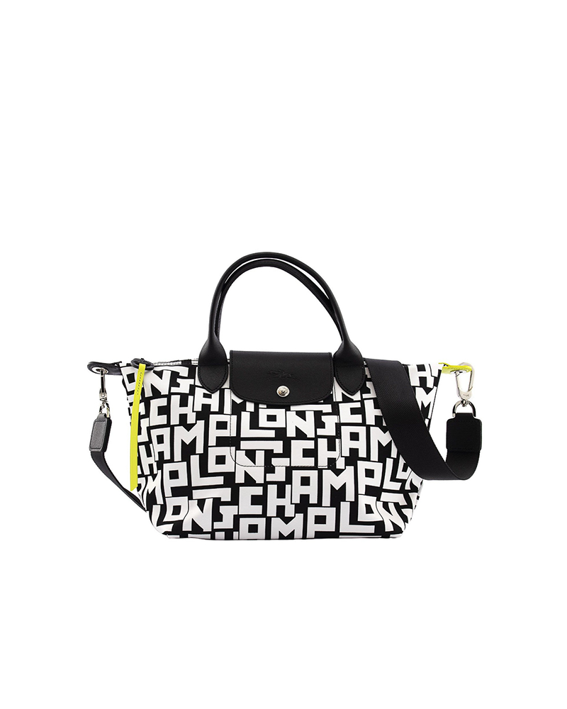 Longchamp Le Pliage LGP Small Bag in Black White