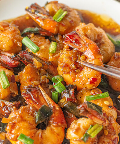 pan fried honey shrimp