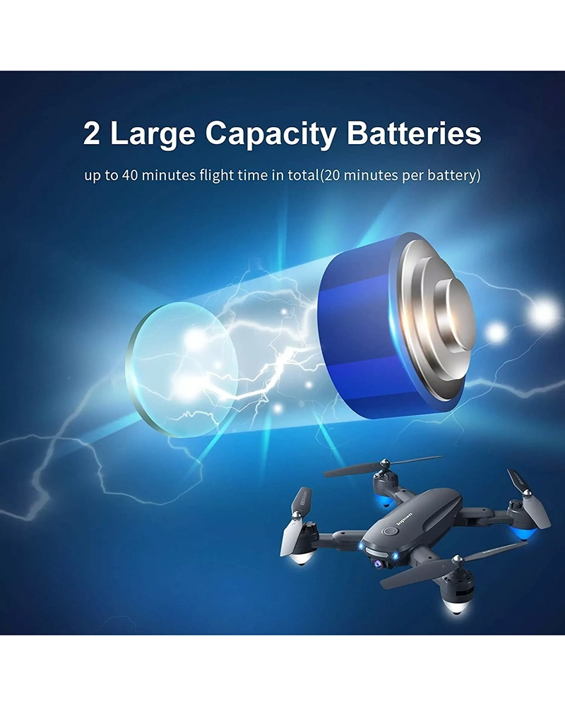 Alternative view of Lopom Drone 1080P Camera, WiFi FPV Foldable Drone Quadcopter 40mins Flight Time
