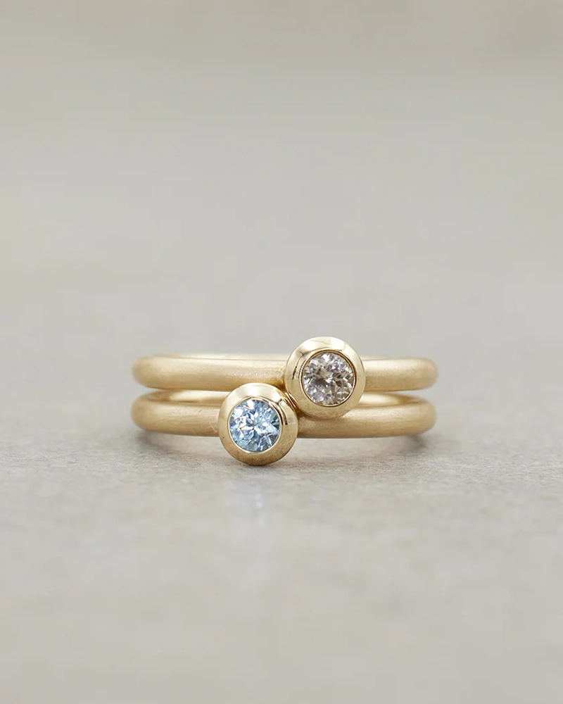 Alternative view of Gem Stacks, 14karat Yellow Gold Ring