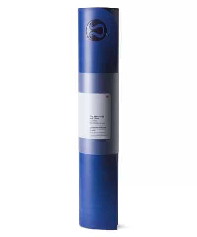 lululemon the reversible mat 5mm harbor blue white caspian blue 025498 8551