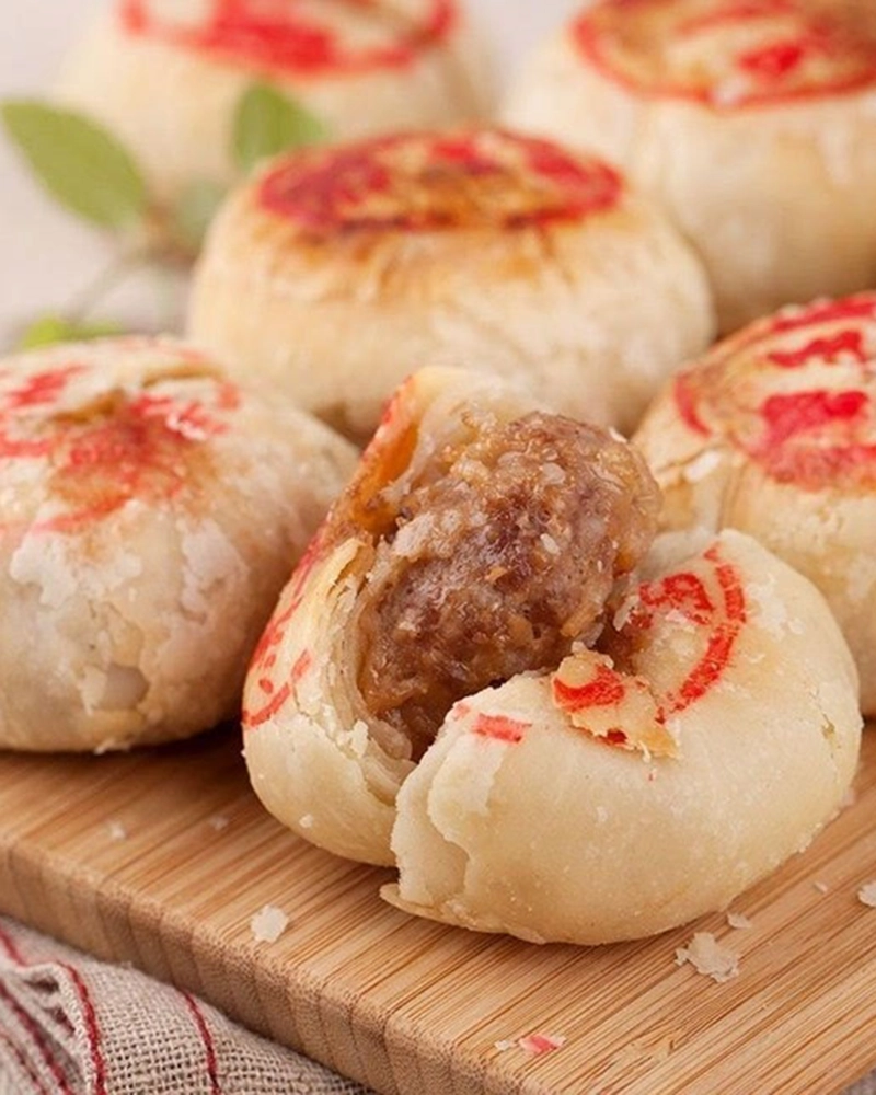 Lao Yu Yuan Shanghai Meat Moon Cake 4Pcs (鲜肉月饼)