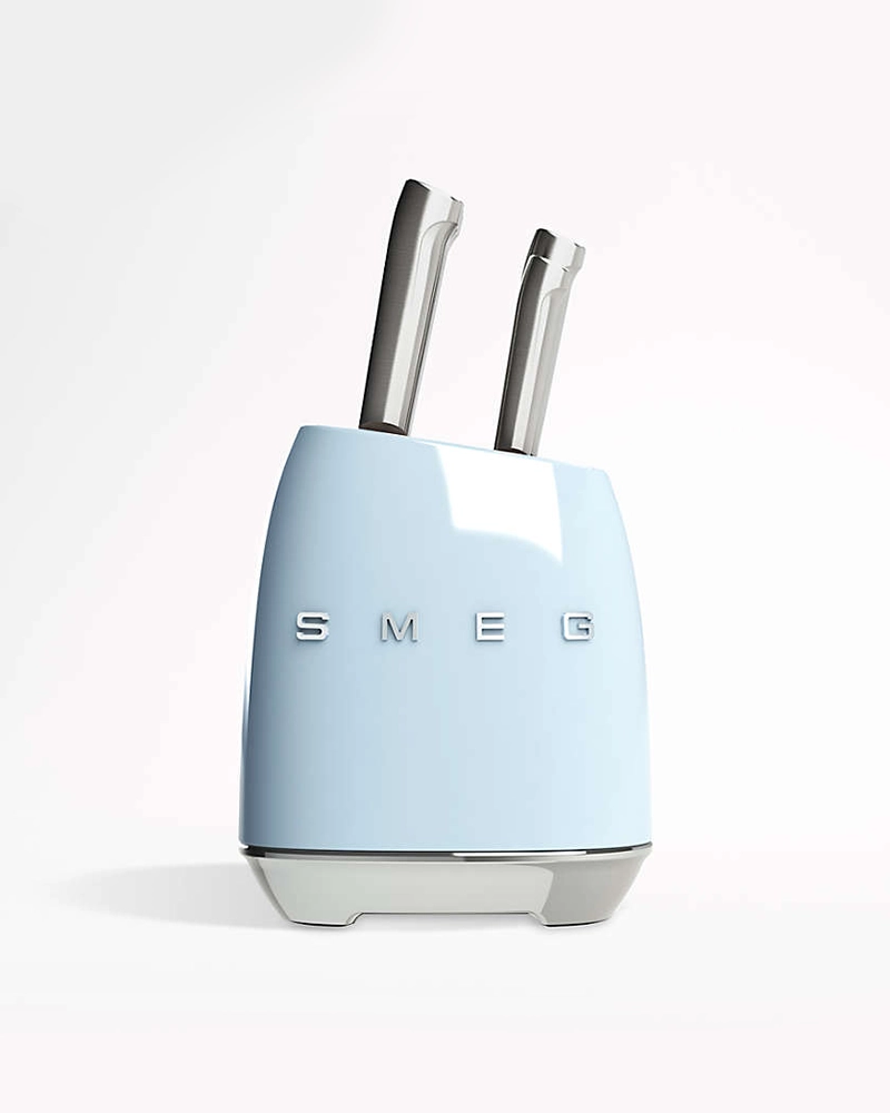 SMEG Creme 7-Piece Knife Block Set