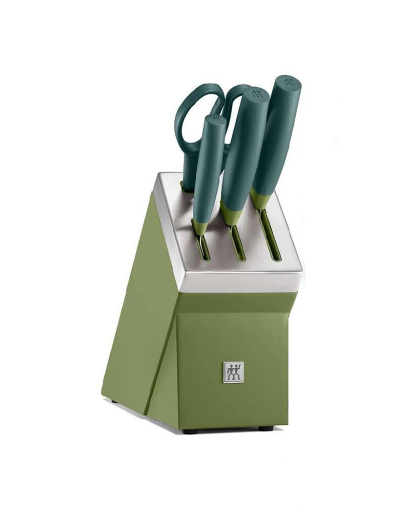 Alternative view of ZWILLING 5 Pcs Self-Sharpening Knife Block Set by Matteo Thun & Antonio Rodriguez