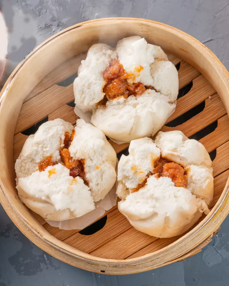 Sweet Wonton King Steamed Roasted Pork Bun 3 Pcs (蠔皇叉燒包)