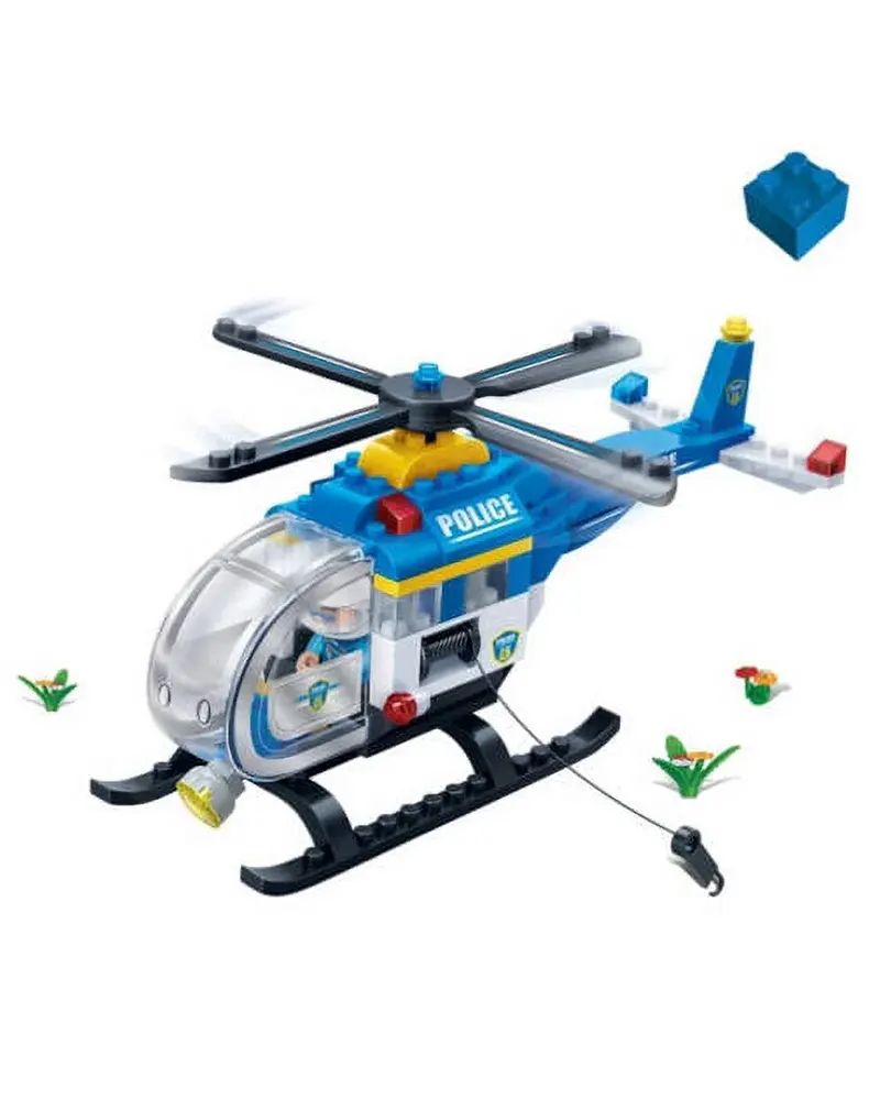 BanBao 7008 Police Chopper 122-Piece Building Set