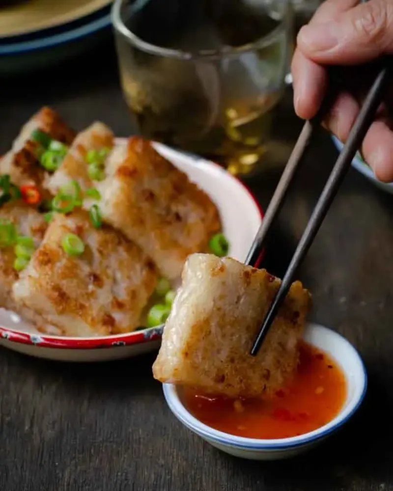 Alternative view of Sweet Wonton King Pan Fried Sausage Turnip Cake 3 Pcs (臘味蘿蔔糕)