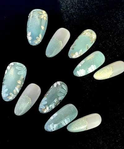 Enchanted Aqua Almond2 1