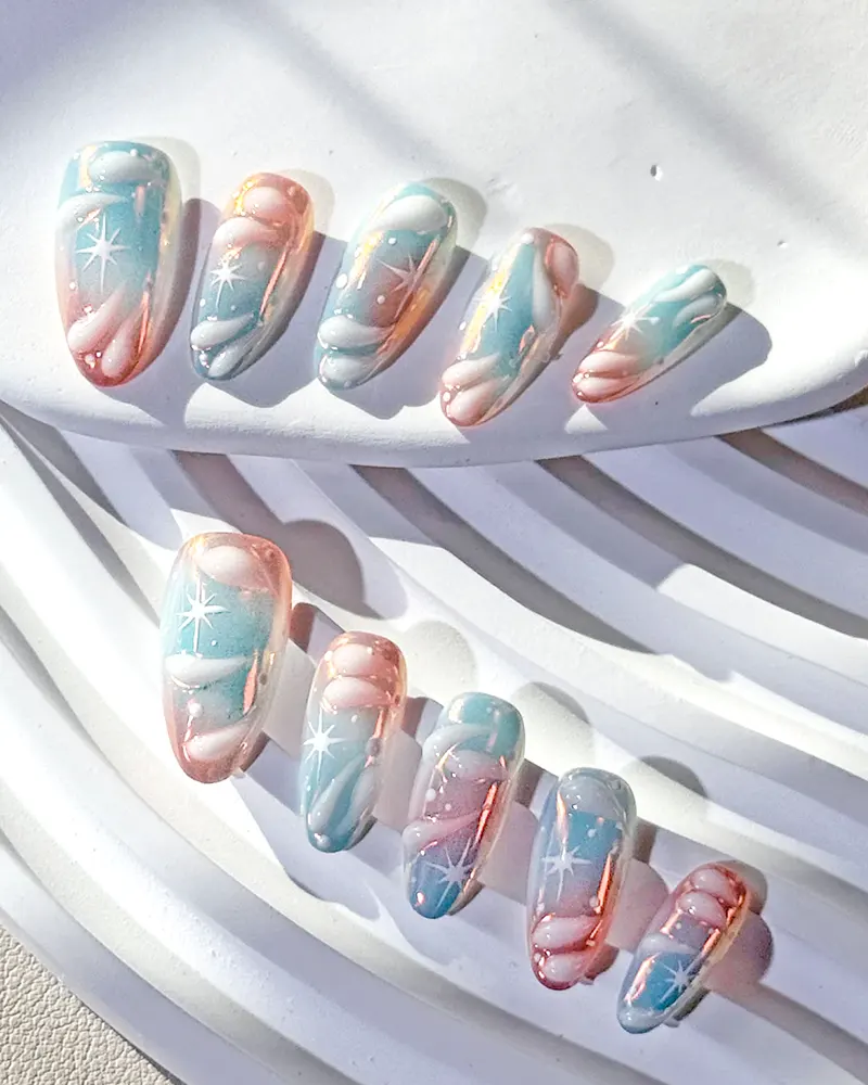 Celestial Waves on 3D Nail