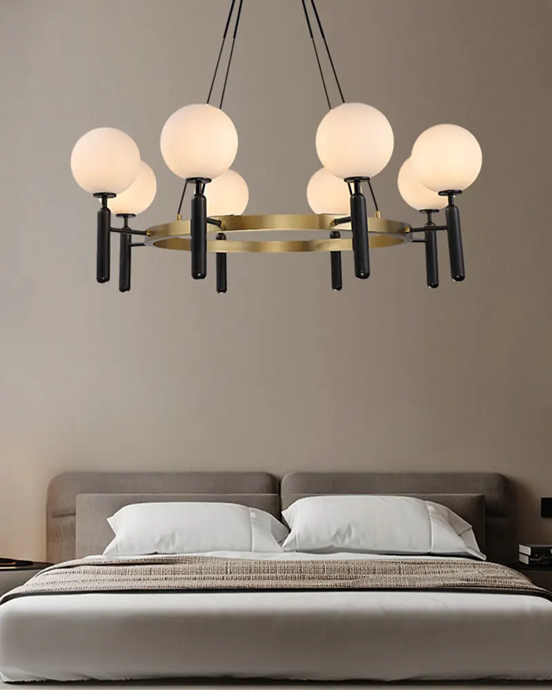 Alternative view of Modern Chandelier Metal Art Design with 8 LED Adjustable Lamp