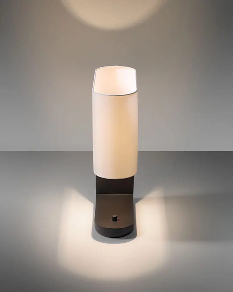 Alternative view of Ambrault Black Table Lamp Copper + Fabric