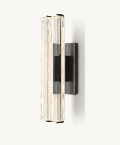 audubon crystal double sconce 3