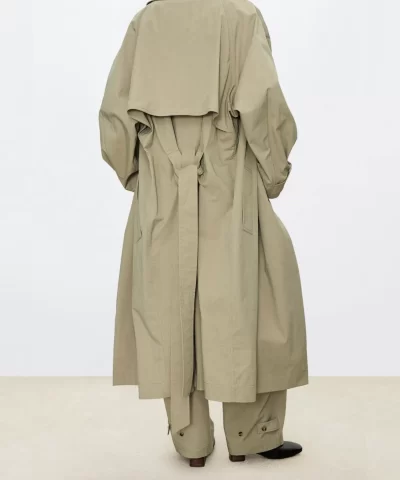High-Density Nylon Cotton Trench Coat - Image 4