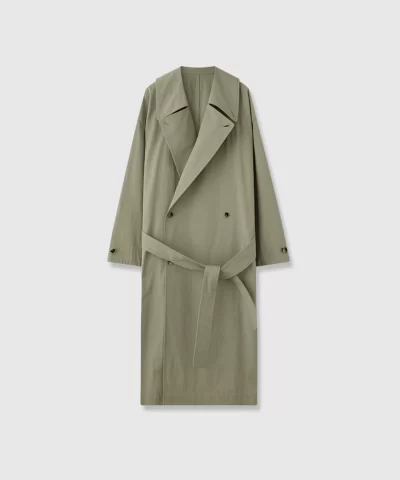 High-Density Nylon Cotton Trench Coat - Image 5