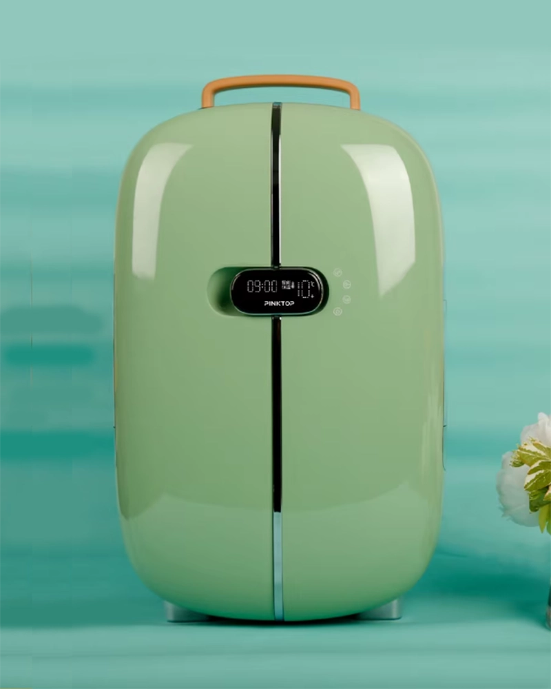 Alternative view of Quick Cooling 12 L Mini Portable Car Refrigerator Skincare Fridge