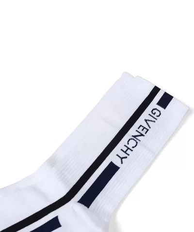 GIVENCHY Moto Socks in White - Image 3