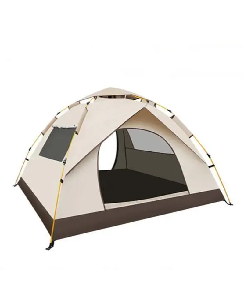 Camping Tent 3 to 4 Persons, Waterproof Automatic Oxford Cloth Family Tent for Hiking and Traveling