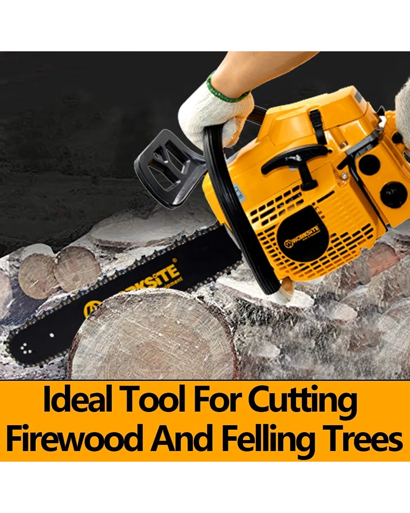 Alternative view of Gasoline 52cc Gas Chainsaw Tree Wood Cutter Power Saws Handheld Stainless Steel Heavy Duty Chain Saw