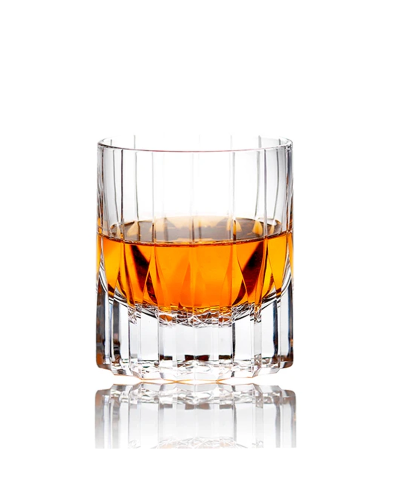 Alternative view of Edo Kiriko Multi-Color Edition Dazzling Whisky Glasses with Wooden Box
