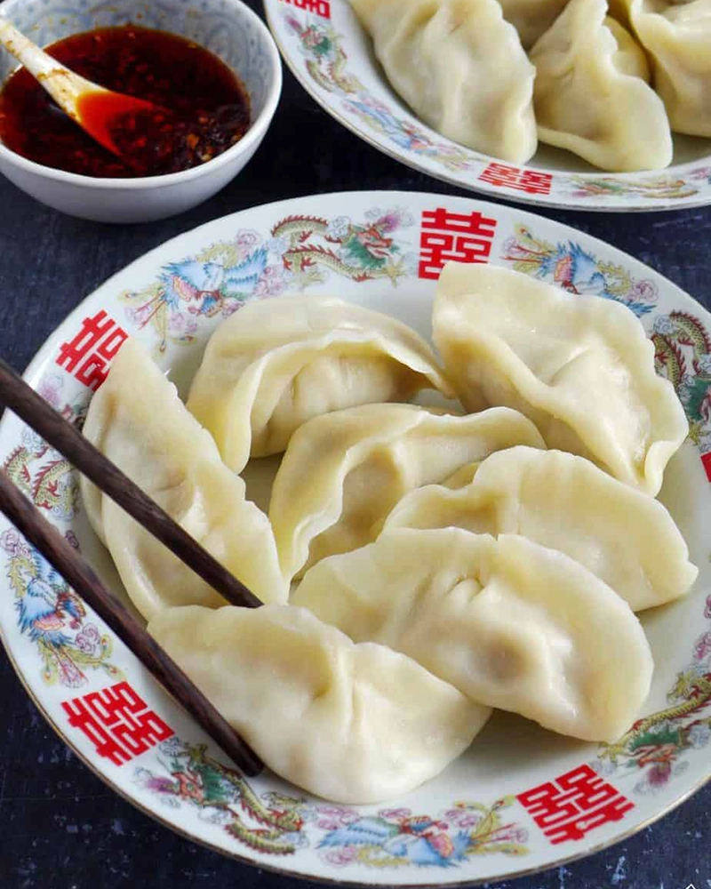 Alternative view of Handmade Frozen Pork and Napa Cabbage Dumplings (白菜猪肉水饺) 1.5lb