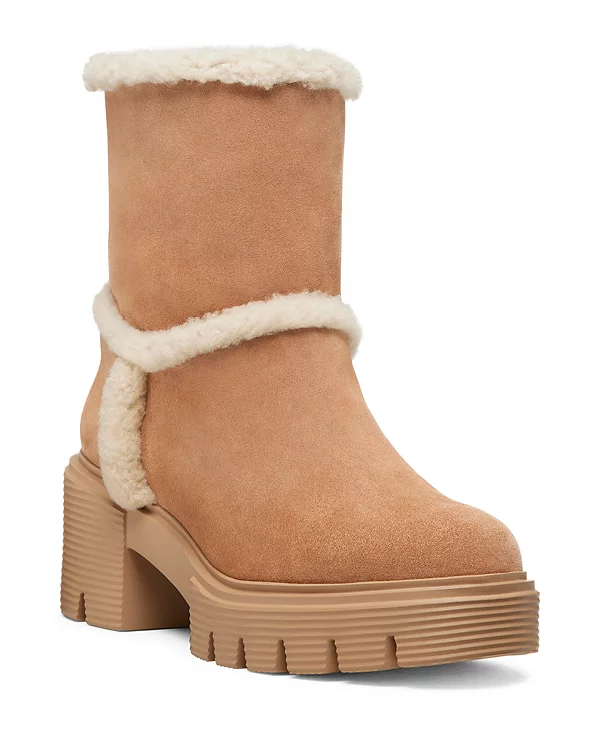 Alternative view of Stuart Weitzman Lennox Shearling Trim Bootie