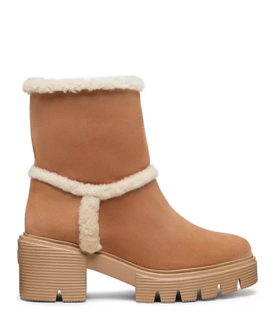 Stuart Weitzman Lennox Shearling Trim Bootie-20551697