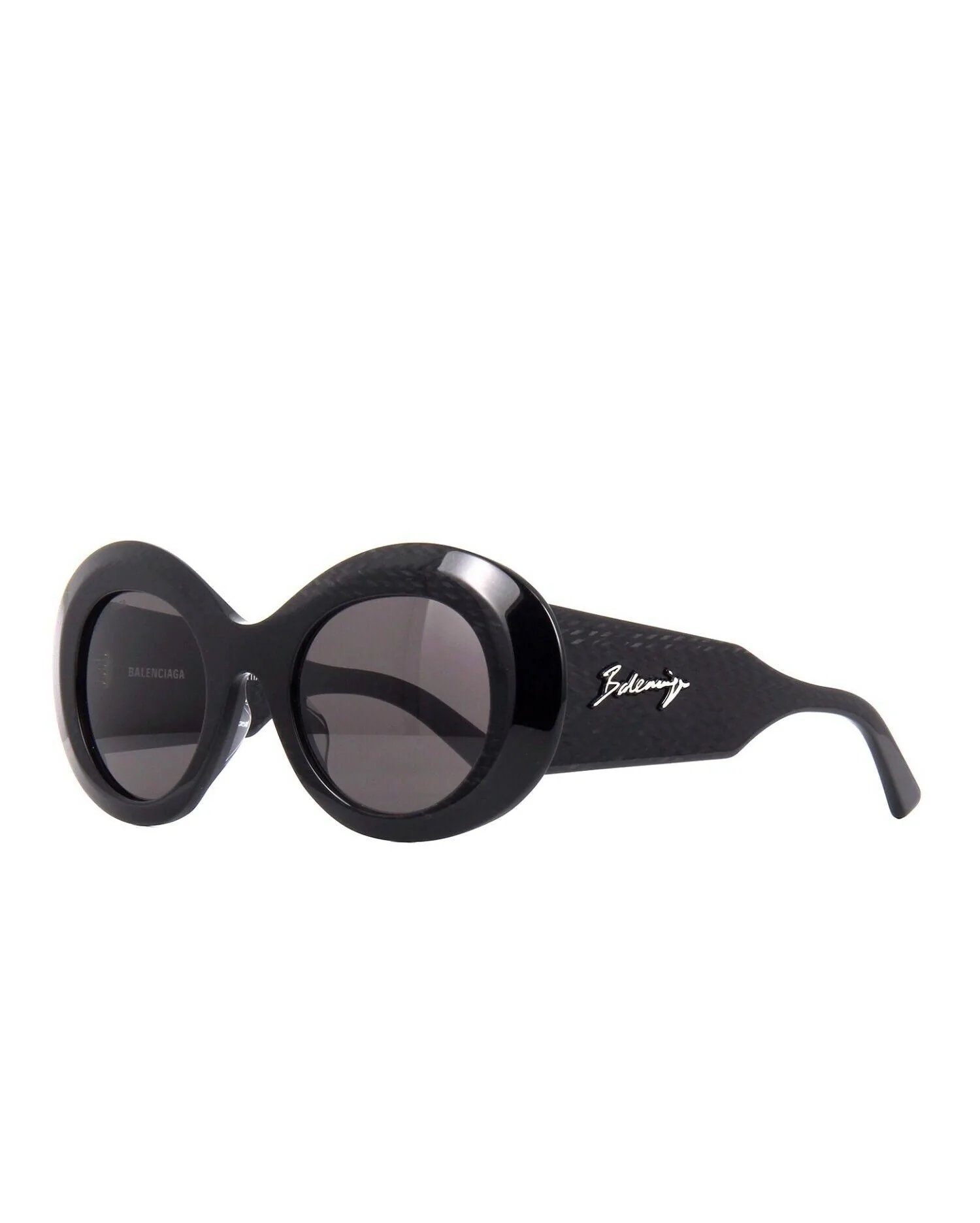 Alternative view of Balenciaga BB0120S Black/Grey Sunglasses