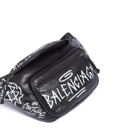Balenciaga Graffiti Explorer Belt Bag Leather Medium 20244443 1