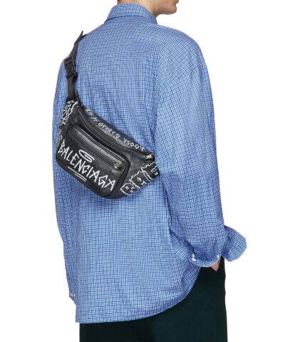 Balenciaga Graffiti Explorer Belt Bag Leather Medium 20244443 4