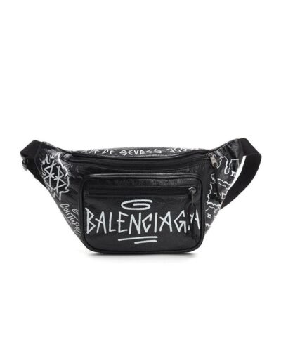 Balenciaga Graffiti Explorer Belt Bag Leather Medium-20244443
