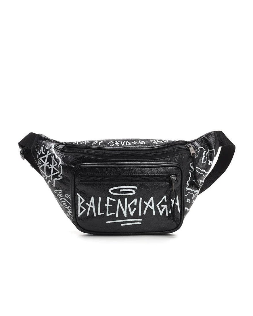 Balenciaga Graffiti Explorer Belt Bag Leather Medium-20244443