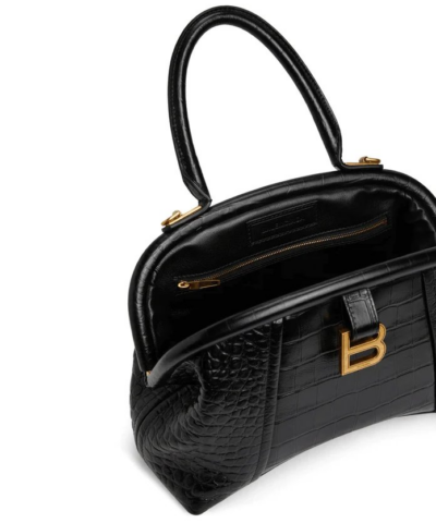 Balenciaga Small Editor Embossed Leather Bag In Black 20243119 4