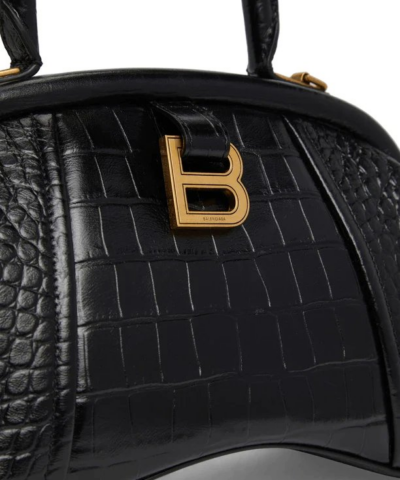Balenciaga Small Editor Embossed Leather Bag In Black 20243119 5