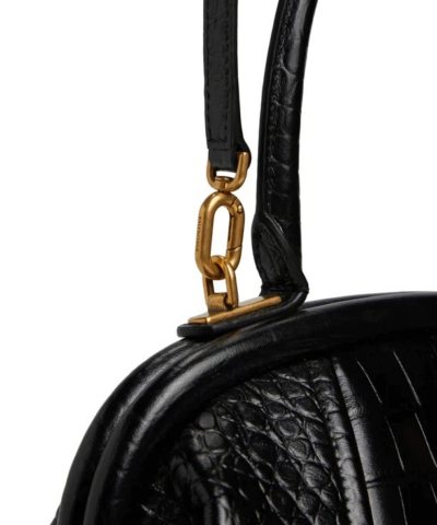 Balenciaga Small Editor Embossed Leather Bag In Black 20243119 6