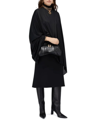 Balenciaga Small Editor Embossed Leather Bag In Black 20243119 7