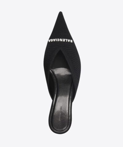 Balenciaga Womens Black Knife 2.0 40mm Mule 20243696 4