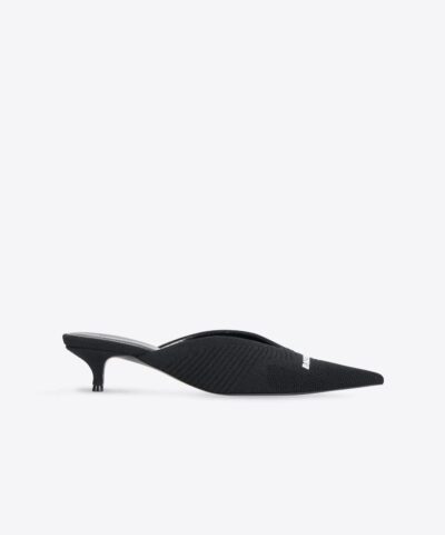 Balenciaga Womens Black Knife 2.0 40mm Mule 20243696 6