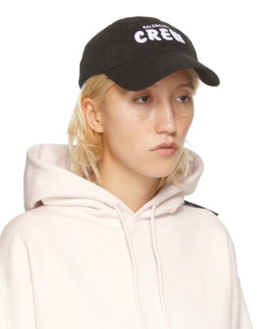 Balenciaga Womens Crew Embroidered Logo Cap 20241017 1