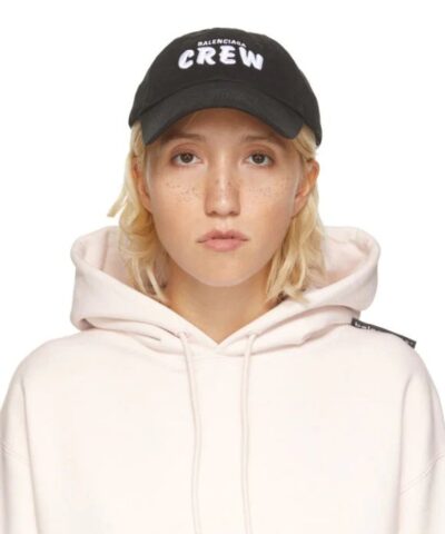 Balenciaga Women's Crew Embroidered Logo Cap-20241017
