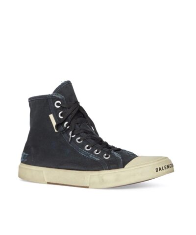 Balenciaga Womens Paris High Top Sneaker In Black 20240056 1