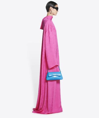 Balenciaga XX Small Flap Bag Crocodile Embossed in Blue 20240981 1