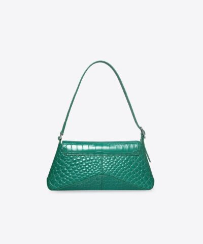 Balenciaga XX Small Flap Bag Crocodile Embossed in Green 20240997 2