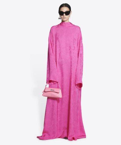 Balenciaga XX Small Flap Bag Crocodile Embossed in Pink 20240989 1